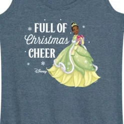 Women's - Disney - Full Of Christmas Cheer Tiana Graphic Racerback Tank