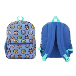 Disney Classic Character Circles 14" Blue Backpack For Boys And Girls -Disney Sales Store GUEST db485962 eff8 45d7 bfde 8b5260f0aad4