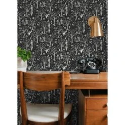 Disney Tim Burton's The Nightmare Before Christmas Forest Kids' Peel And Stick Wallpaper Black -Disney Sales Store GUEST dc2aed15 5004 4cc0 b4a4 f80f2475660f