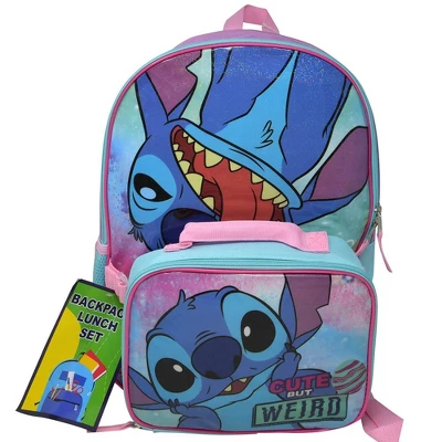 Disney Stitch 16" Backpack With Rectangle Lunch Bag 4 Disney Stitch 16" Backpack With Rectangle Lunch Bag - Image 4