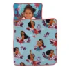Disney Moana Feel The Waves Aqua, Coral And Violet With Pua Pig And Tropical Flowers Toddler Nap Mat