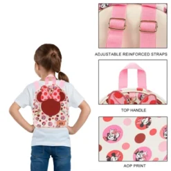 Disney Minnie Mouse Ears & Bow White 10.5" Mini PU Backpack For Girls -Disney Sales Store GUEST dfc03600 c061 4201 95cc 3a1273113e47