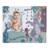 NoJo Disney Jungle Book Green And White Too Much To Bear Super Soft Photo Op Milestone Baby Blanket