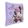 Disney Minnie Mouse I Am Awesome Lavender And Pink, Figaro Plush Decorative Toddler Pillow