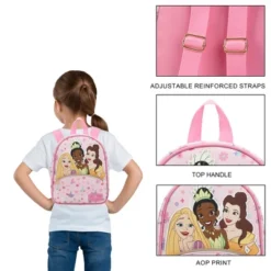 Disney Princess Rapunzel Belle & Tiana Pink 10.5" Mini PU Backpack -Disney Sales Store GUEST e139a19d f9ea 4f72 b00f 5eb53417c340