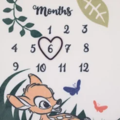 Disney Bambi White And Green Little Treasure Super Soft Photo Op Milestone Baby Blanket -Disney Sales Store GUEST e14e3544 55ea 40e6 bcdc 6feeb678387c