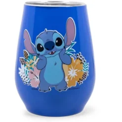 Silver Buffalo Disney's Lilo & Stitch Stainless Steel Tumbler With Lid | Holds 10 Ounces -Disney Sales Store GUEST e16c7b7f 3da2 4447 8cee cd13132e6773