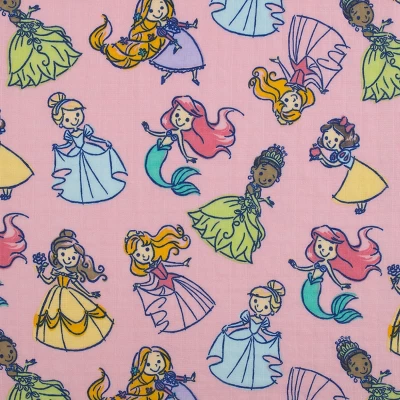 NoJo Disney Princesses Pink, Aqua, Lavender, Green, And White 3 Piece Muslin Swaddle Baby Blanket Set 2 NoJo Disney Princesses Pink, Aqua, Lavender, Green, And White 3 Piece Muslin Swaddle Baby Blanket Set - Image 2