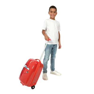 Disney Cars Lightning McQueen Big Face 16.5" Youth Two-Wheel Carry On Luggage 6 Disney Cars Lightning McQueen Big Face 16.5" Youth Two-Wheel Carry On Luggage - Image 6