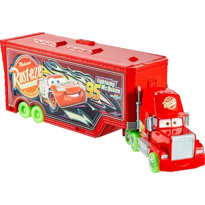 Disney And Pixar Cars Glow Racers Transforming Mack Playset 1 Disney And Pixar Cars Glow Racers Transforming Mack Playset