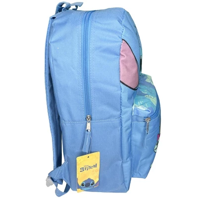 Disney Blue Lilo And Stitch Nylon School Backpack 16" Bookbag For Girls & Boys 2 Disney Blue Lilo And Stitch Nylon School Backpack 16" Bookbag For Girls & Boys - Image 2
