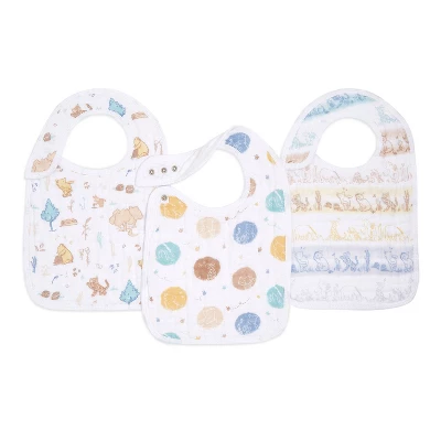 Disney Baby Aden And Anais Essentials 3pk Muslin Snap Bib Disney 4 Disney Baby Aden And Anais Essentials 3pk Muslin Snap Bib Disney - Image 4