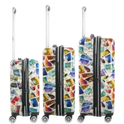 DISNEY Ful Disney 100 Years Stamps ABS 3pc Hard-sided Spinner Luggage Set -Disney Sales Store GUEST e769cfd8 fecc 40d3 b988 13f18b55729d