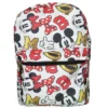 Disney Mickey Minnie Mouse All Over Print 16" Backpack W/ Front Pocket White