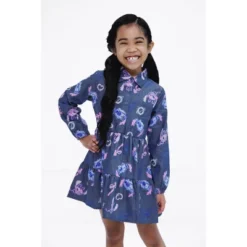 Disney Floral Chambray Dress