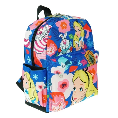 Disney Alice In Wonderland 12" Multicolor Polyester School Backpack For Girls 5 Disney Alice In Wonderland 12" Multicolor Polyester School Backpack For Girls - Image 5