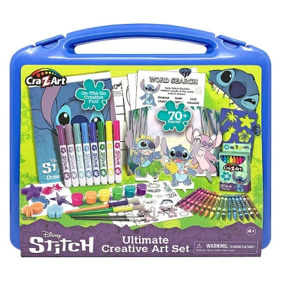 Disney Stich Ultimate Craft Art Set 70pc: Drawing & Coloring Kit With Paint, Markers, Crayons, Brushes 10 Disney Stich Ultimate Craft Art Set 70pc: Drawing & Coloring Kit With Paint, Markers, Crayons, Brushes - Image 10
