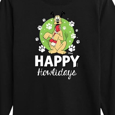 Boys' - Disney - Happy Howlidays Pluto Christmas Long Sleeve Graphic T-Shirt 1 Boys' - Disney - Happy Howlidays Pluto Christmas Long Sleeve Graphic T-Shirt