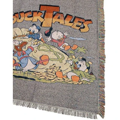 Disney's DuckTales, "Money Bags" Woven Tapestry Throw Blanket, 48" X 60", Multi Color 1 Disney's DuckTales, "Money Bags" Woven Tapestry Throw Blanket, 48" X 60", Multi Color