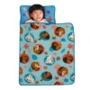 Disney Moana Free As The Ocean Aqua, Orange, And White, Pua Pig And Hei Hei Chicken Tropical Toddler Nap Mat
