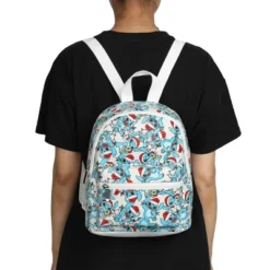 Disney Stitch Santa Stitch All-Over Print White Faux Leather 10.6" Mini Backpack -Disney Sales Store GUEST f26993b0 4b3d 4678 a773 f32ad7154dba