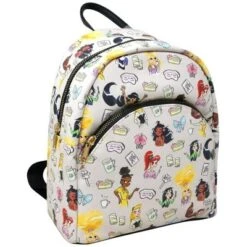 Disney Princess All Over Print 10" Mini Deluxe Backpack With Small Front Pocket