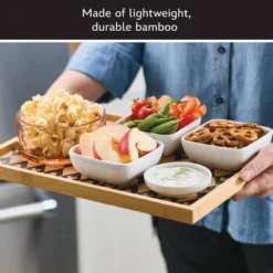 Disney Home Monochrome Large Bamboo Serving Tray -Disney Sales Store GUEST f54a0f86 b9d1 4298 888d 1c2629a0f56d