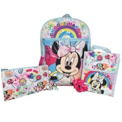 Disney Minnie Mouse Kids School Backpack 16" 5PC Lunch Kit, Keychain, Scrunchie, Keychain, And Utility Case 13 Disney Minnie Mouse Kids School Backpack 16" 5PC Lunch Kit, Keychain, Scrunchie, Keychain, And Utility Case -Disney Sales Store GUEST f6513f83 d47c 4e7d 8ae6 b2ebd678d3b3