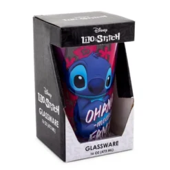 Silver Buffalo Disney Lilo & Stitch "Ohana Means Family" Pint Glass | Holds 16 Ounces