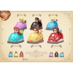 Disney PBC-010-Disney Princess Series Pull Back Car Set (Pull Back Car)