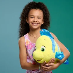 Disney Flounder Clubhouse Plush Stuffed Animal: Fish Character, Polyester Material, 9.25" Height, 17" Depth, 0.81 Lb. -Disney Sales Store GUEST fa1b378f d2cd 46cc b8a6 7c4548a2f8a7