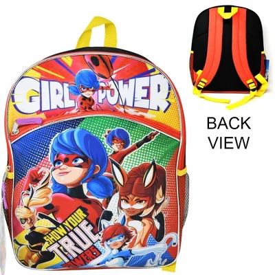 Disney Miraculous Girl Power Ladybug 16" Backpack, Show Your True Power For Girls 4 Disney Miraculous Girl Power Ladybug 16" Backpack, Show Your True Power For Girls - Image 4