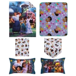 Disney Encanto Power Trio Purple And Teal 5 Piece Toddler Bedding And Blanket Bundle Set -Disney Sales Store GUEST fcea7594 0d1b 4ada ace4 7b6250da003b