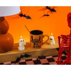 Silver Buffalo Disney Lilo & Stitch Skeleton Wax-Resist Ceramic Pottery Mug | 14 Ounces -Disney Sales Store GUEST ff92fcc9 b55d 4233 a7a7 d90894fe3d69